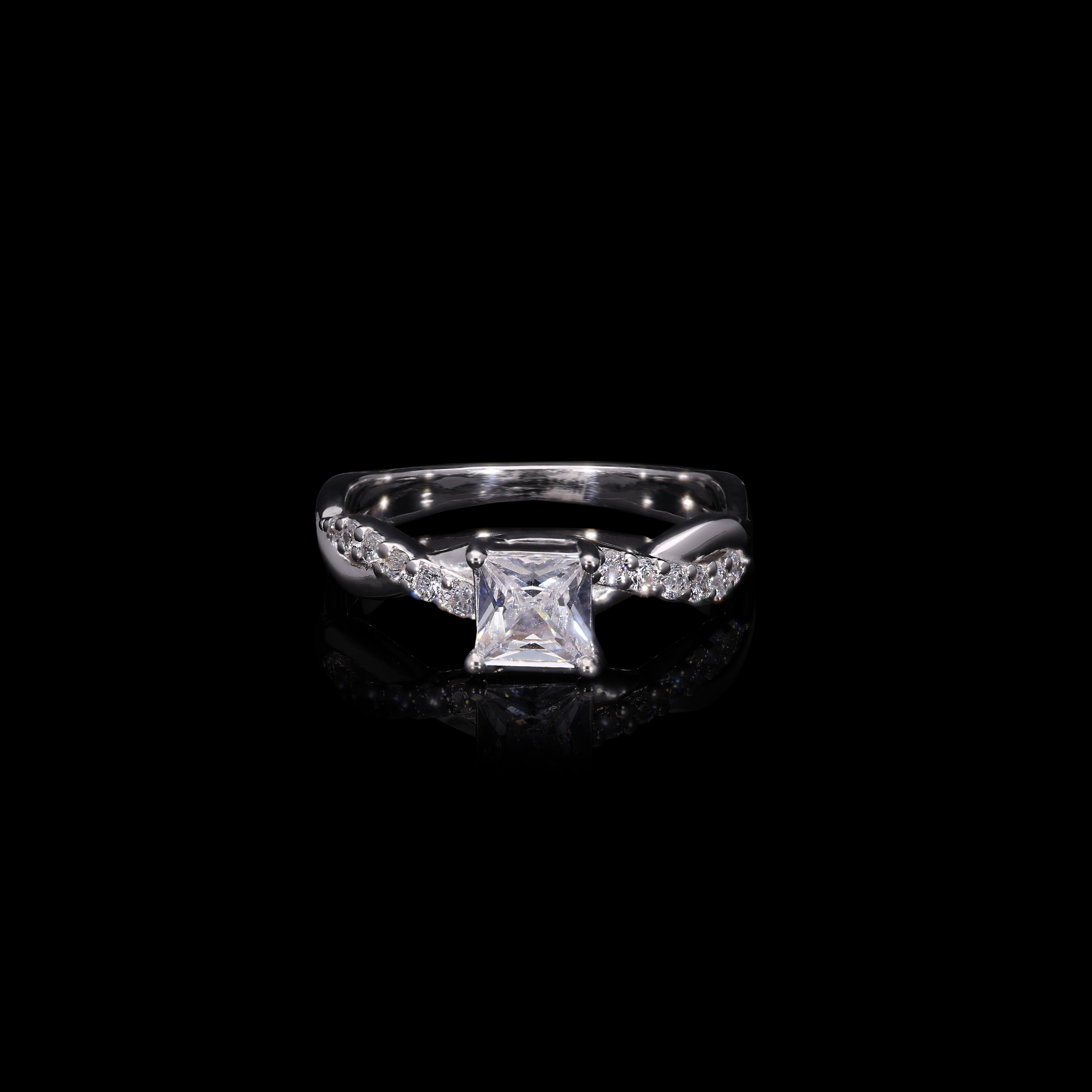 Princess Cut Solitaire Ring for Her